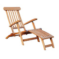 Liggestol Kampen regulerbar teak 160 cm forfra