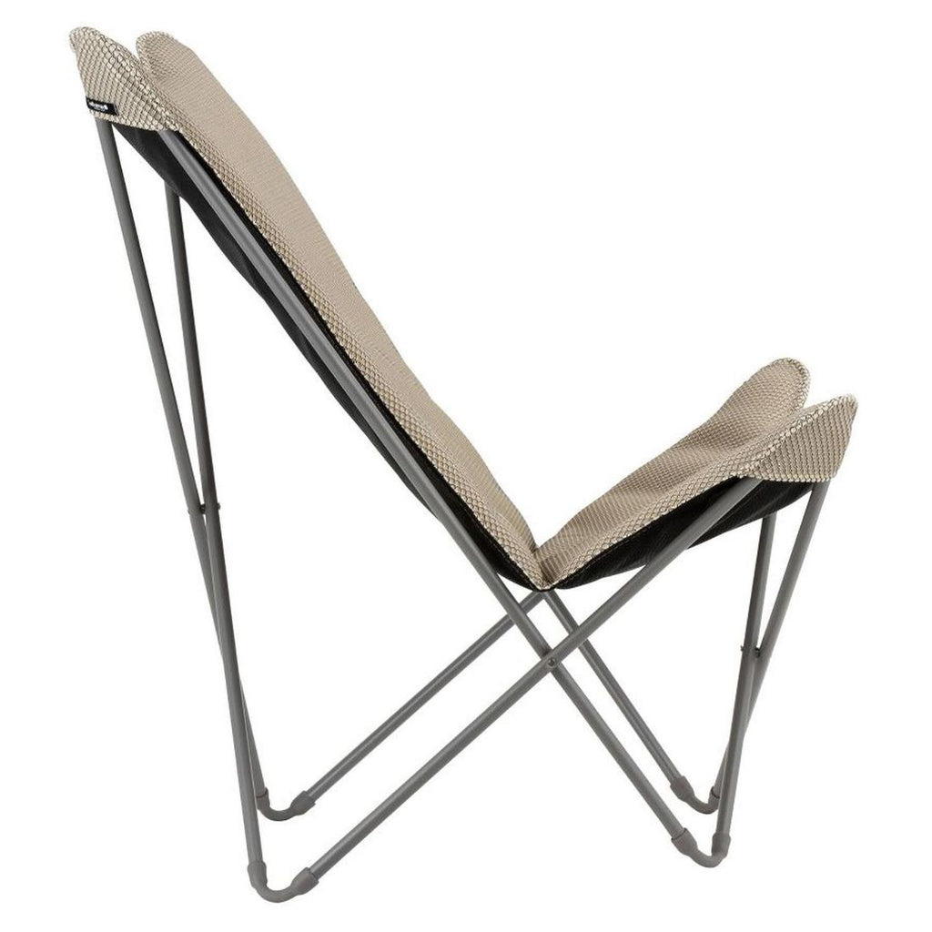 Liggestol Pop Up XL sammenleggbar stål BeComfort på terrasse