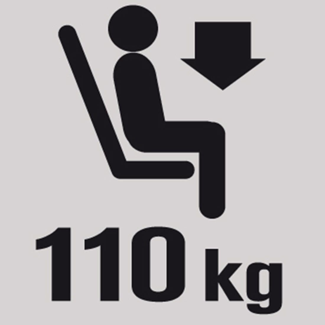 Liggestol Pop Up XL fra siden i svart og ecru