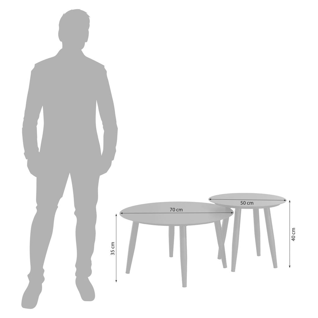 Detalj av Loungebord Alex 2-delt aluminium grå - OUTLIV