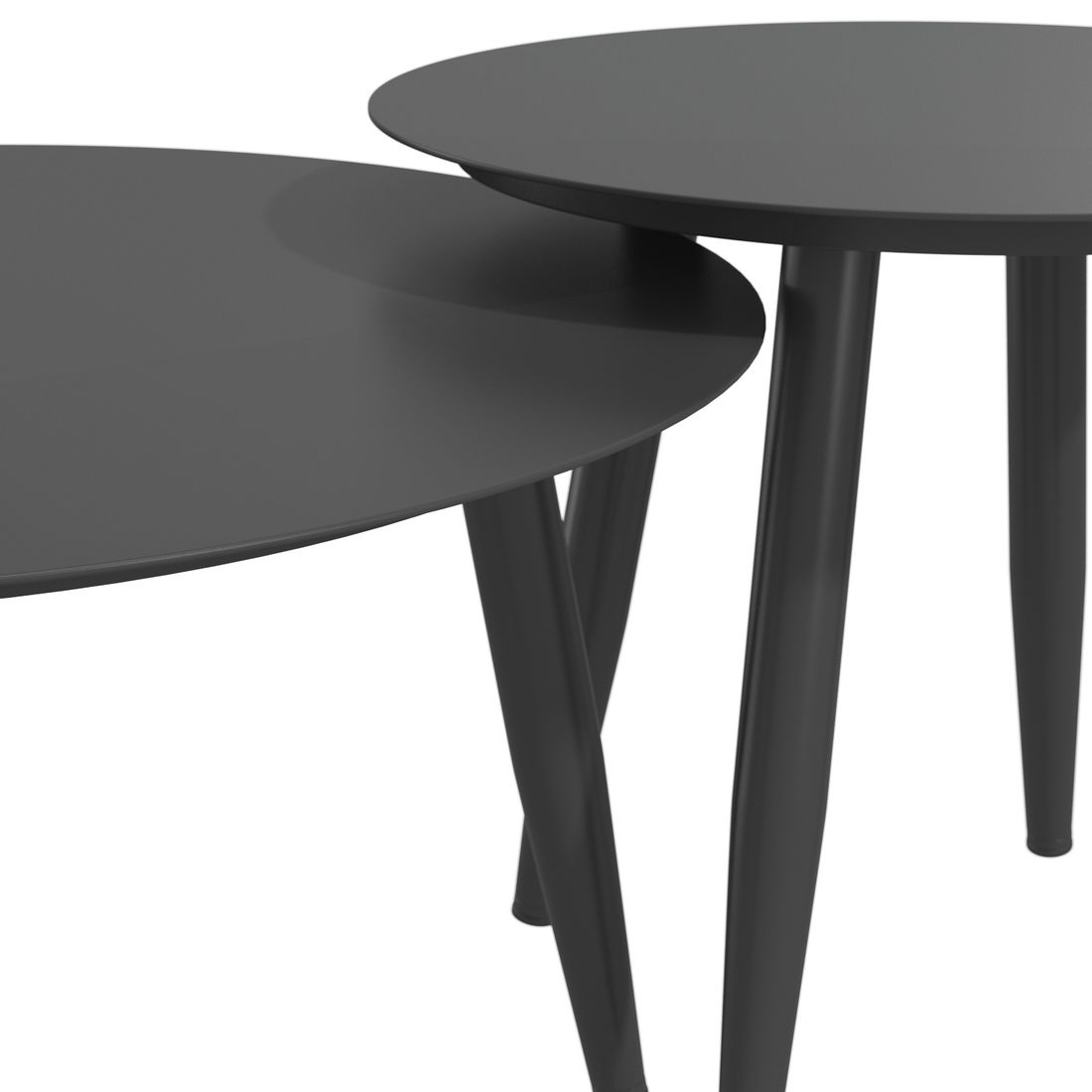 Loungebord Alex 2-delt aluminium grå - OUTLIV i bruk utendørs
