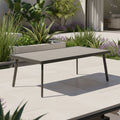 Loungebord Avento 120x65 cm aluminium/keramikk forfra
