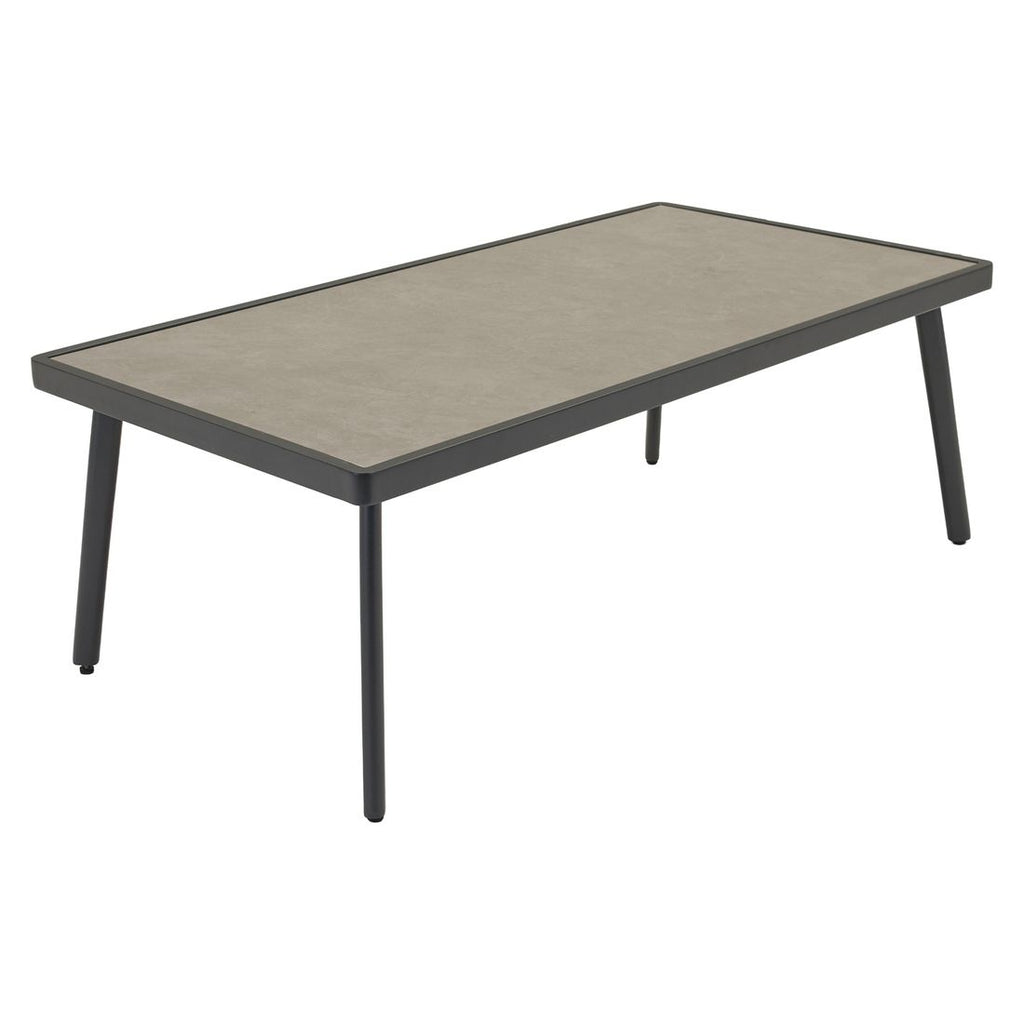 Loungebord Avento 120x65 cm aluminium/keramikk bakside