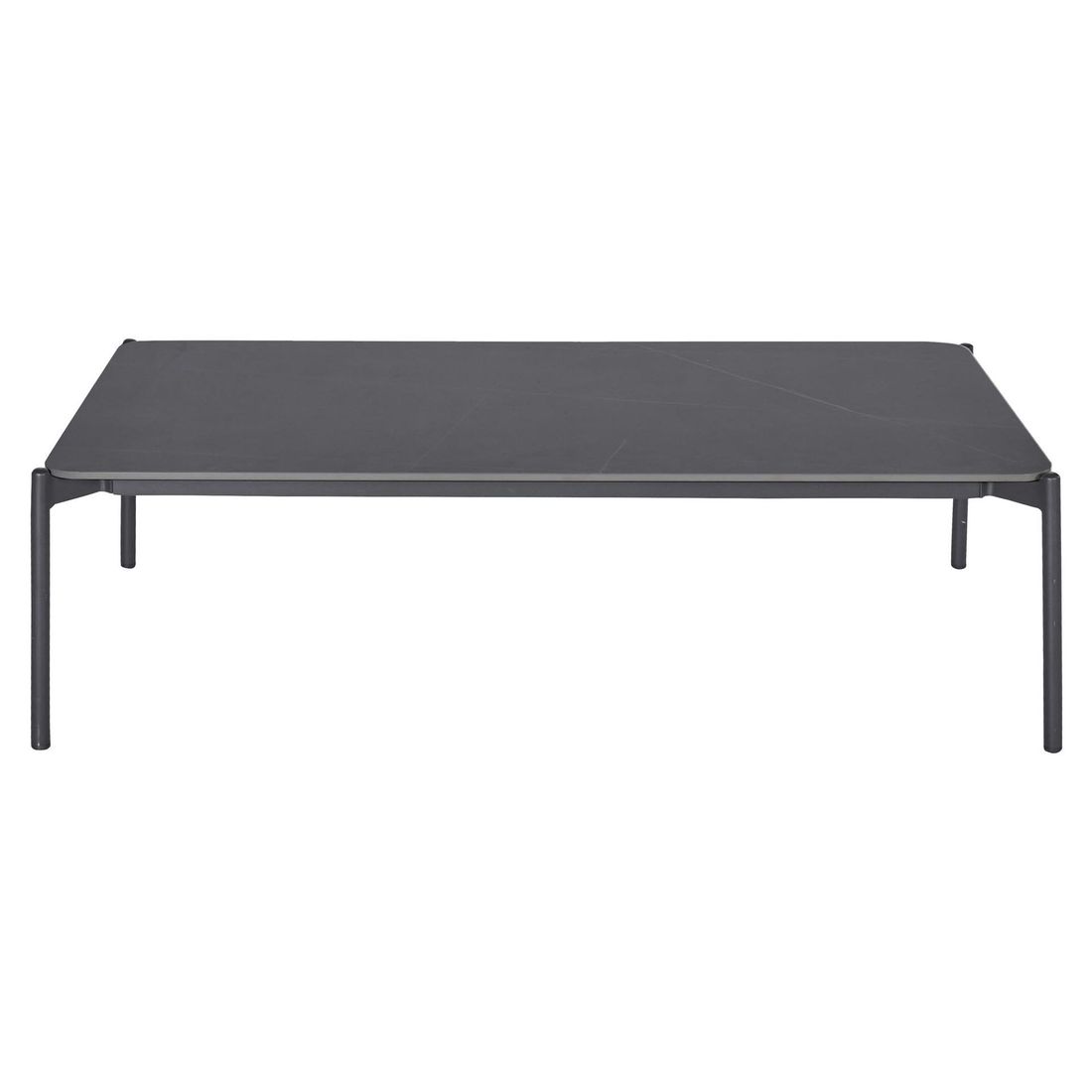 Loungebord Bari 120x70cm aluminium/keramikk detalj av bordplate
