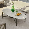 Loungebord Bora Bora aluminium og sinterstone front