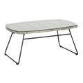 Loungebord Brisbane aluminium/flettverk 100x60 cm forfra