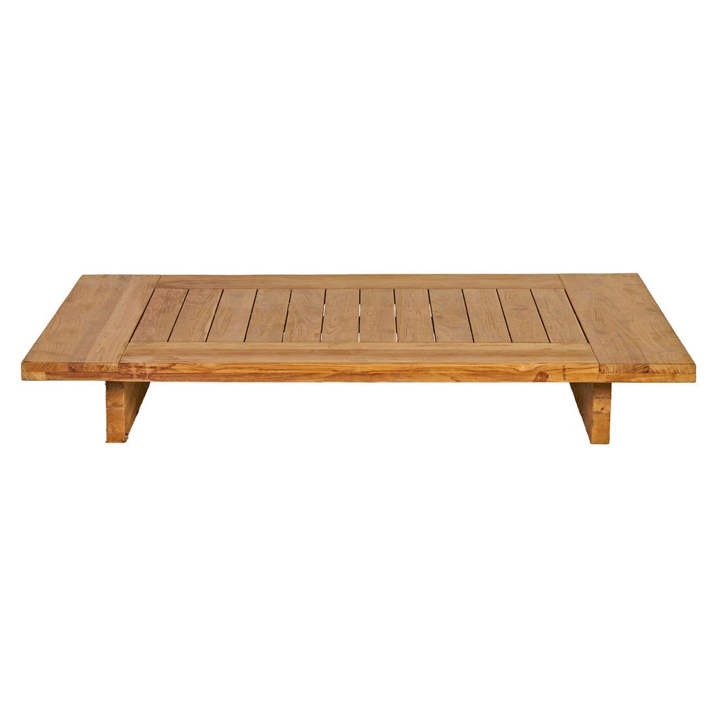 Detalj av Loungebord Brite resirkulert teak 140x100 cm