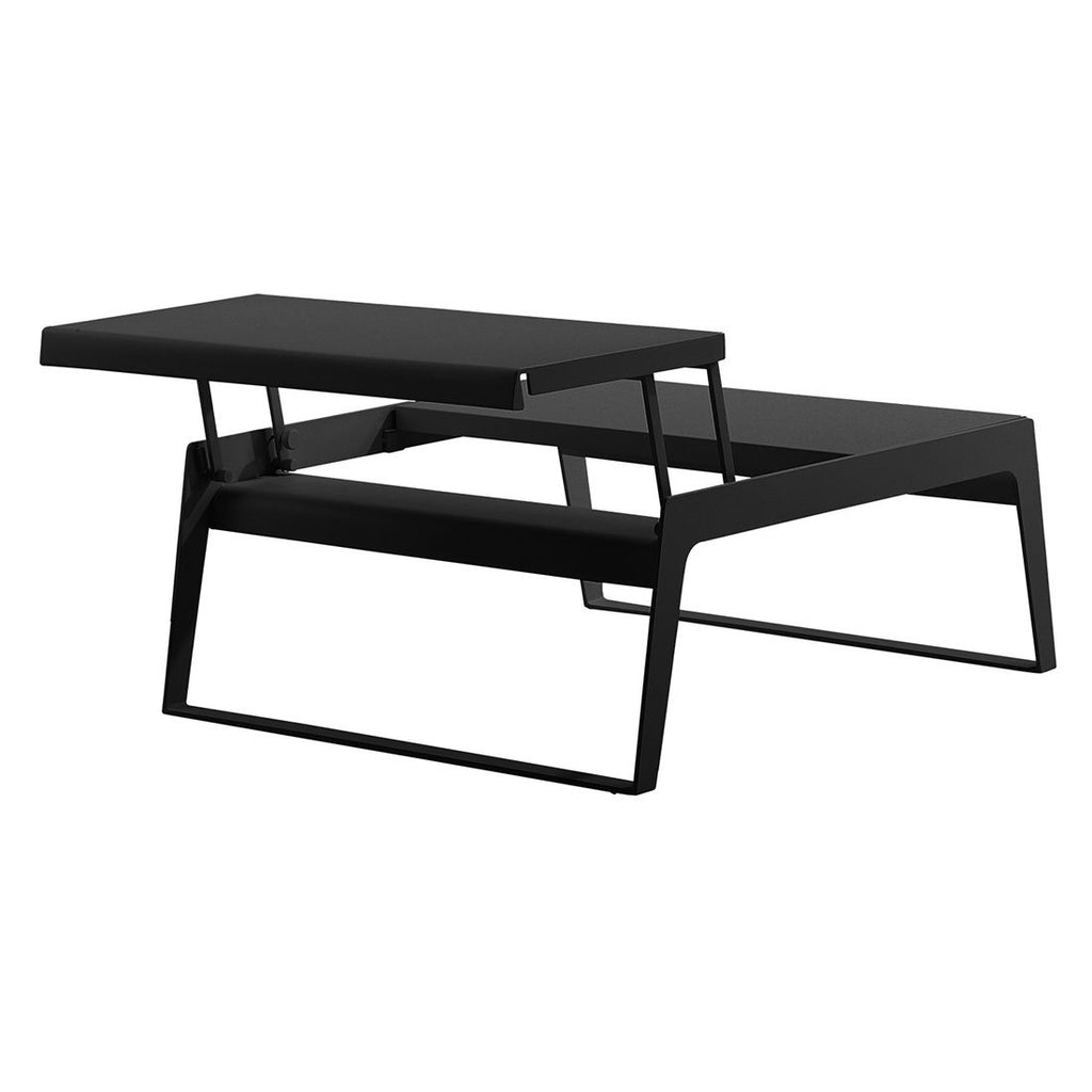 Montert Loungebord Chill-out 104x90 cm aluminium på terrasse