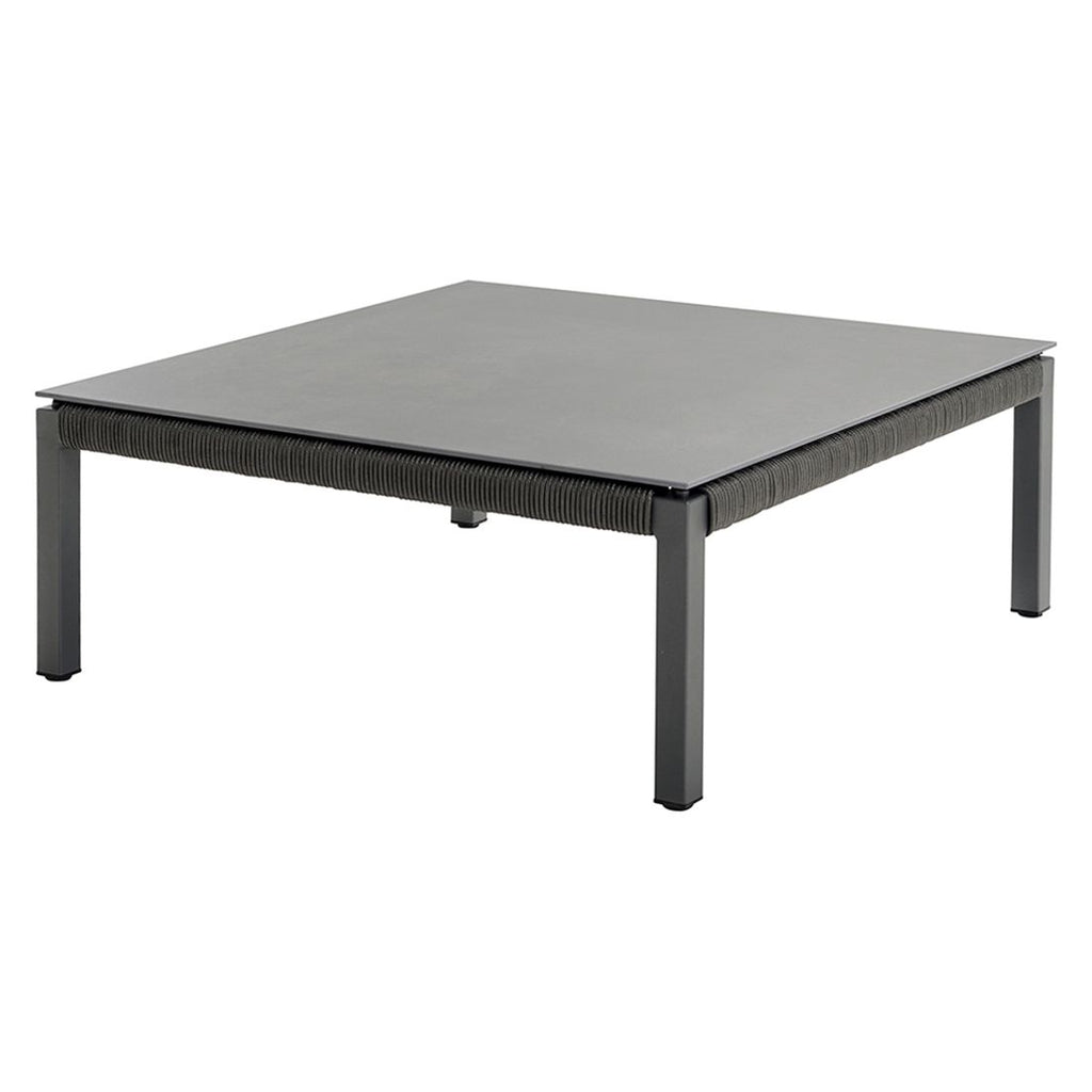 Loungebord Club 80x80 cm aluminium tau HPL bakside
