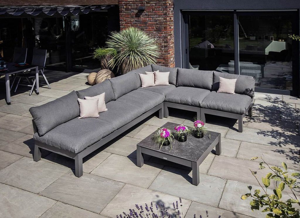 Nærbilde av materialstruktur på Loungebord Comfort 95x95 cm