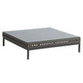 Loungebord Corda 87x87 cm aluminium tau glass Stern sett forfra
