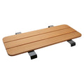 Loungebord Enya 84x48 cm rustfritt stål/teak forfra