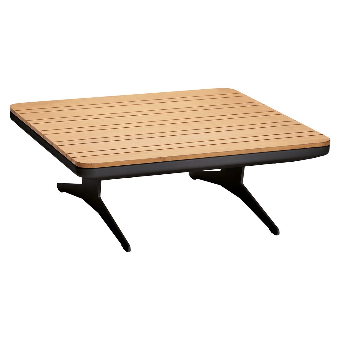 Loungebord Enya aluminium/teak 84x84 cm - Stern bakside