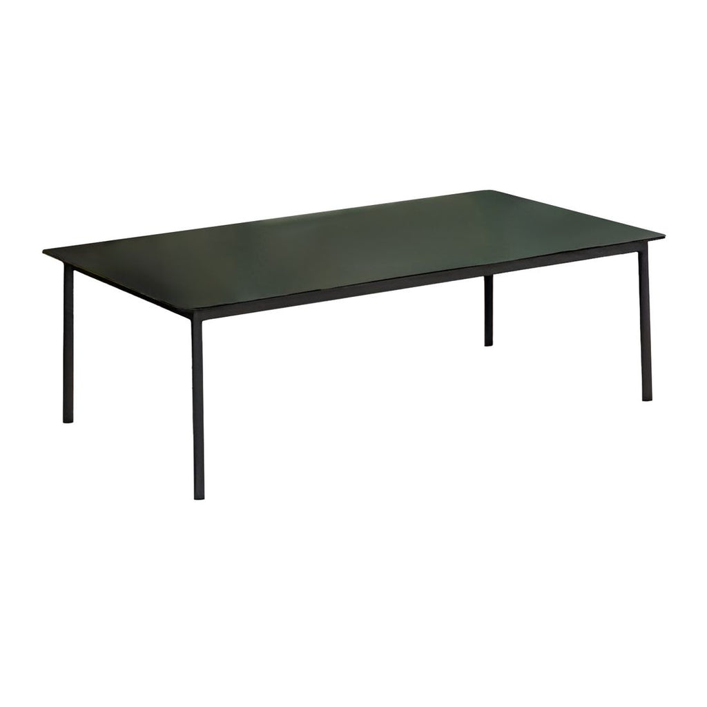 Loungebord Finn aluminium 120x60 cm antrasitt forfra
