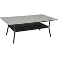 Loungebord Greta 120x70 cm aluminium Silverstar 2.0 fra Stern sett forfra