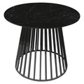 Loungebord Grid Ø45 cm aluminium/Dekton - Solpuri i antrasittfarge
