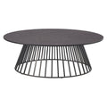 Loungebord Grid Ø90cm aluminium/HPL antrasitt forside