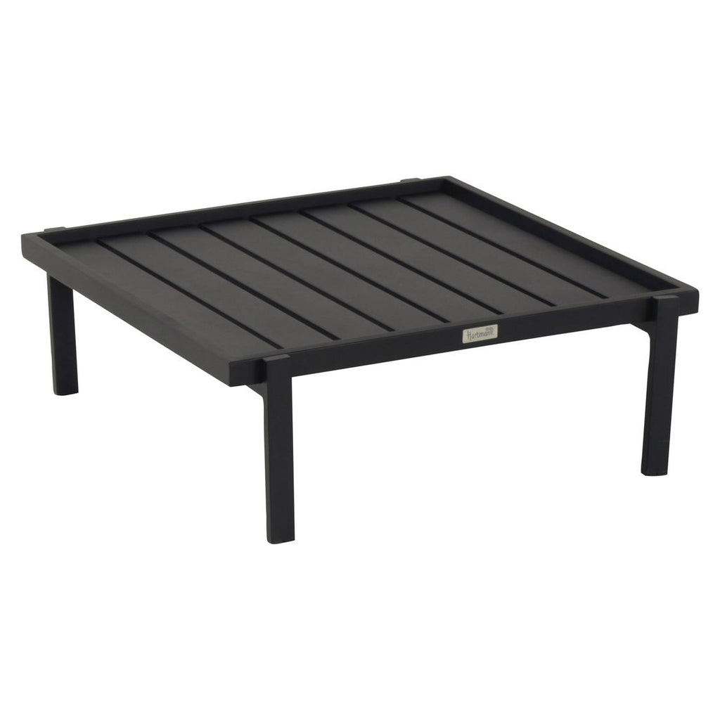 Loungebord Harry 84x80 cm aluminium svart bakside