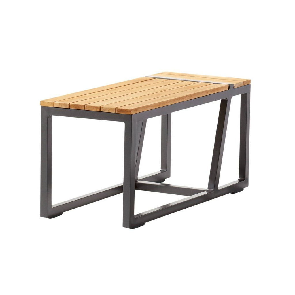 Loungebord Havanna aluminium/teak 69x32 cm bakside