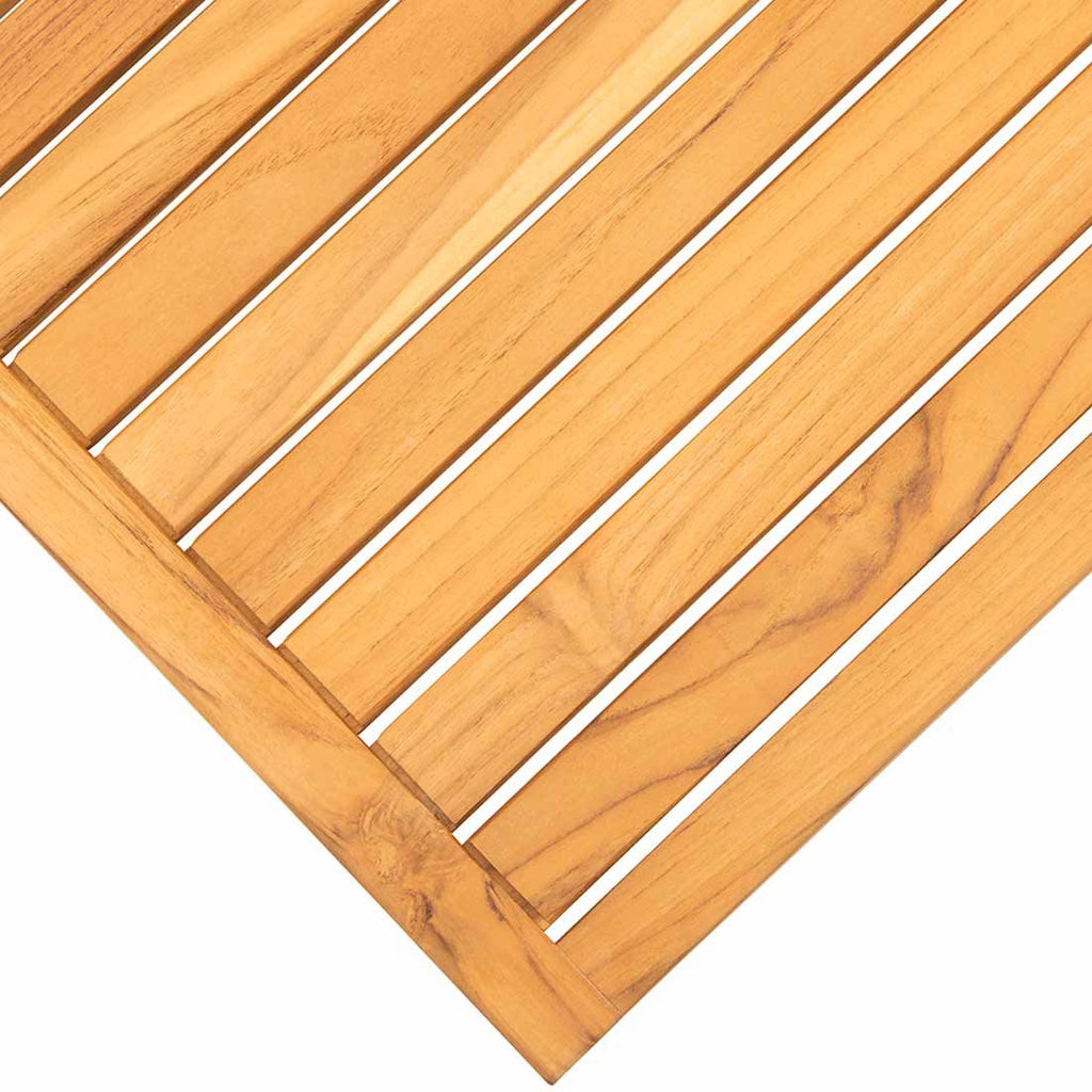 Loungebord Hawaii 2er-sett rustfritt stål/teak detalj av bordben
