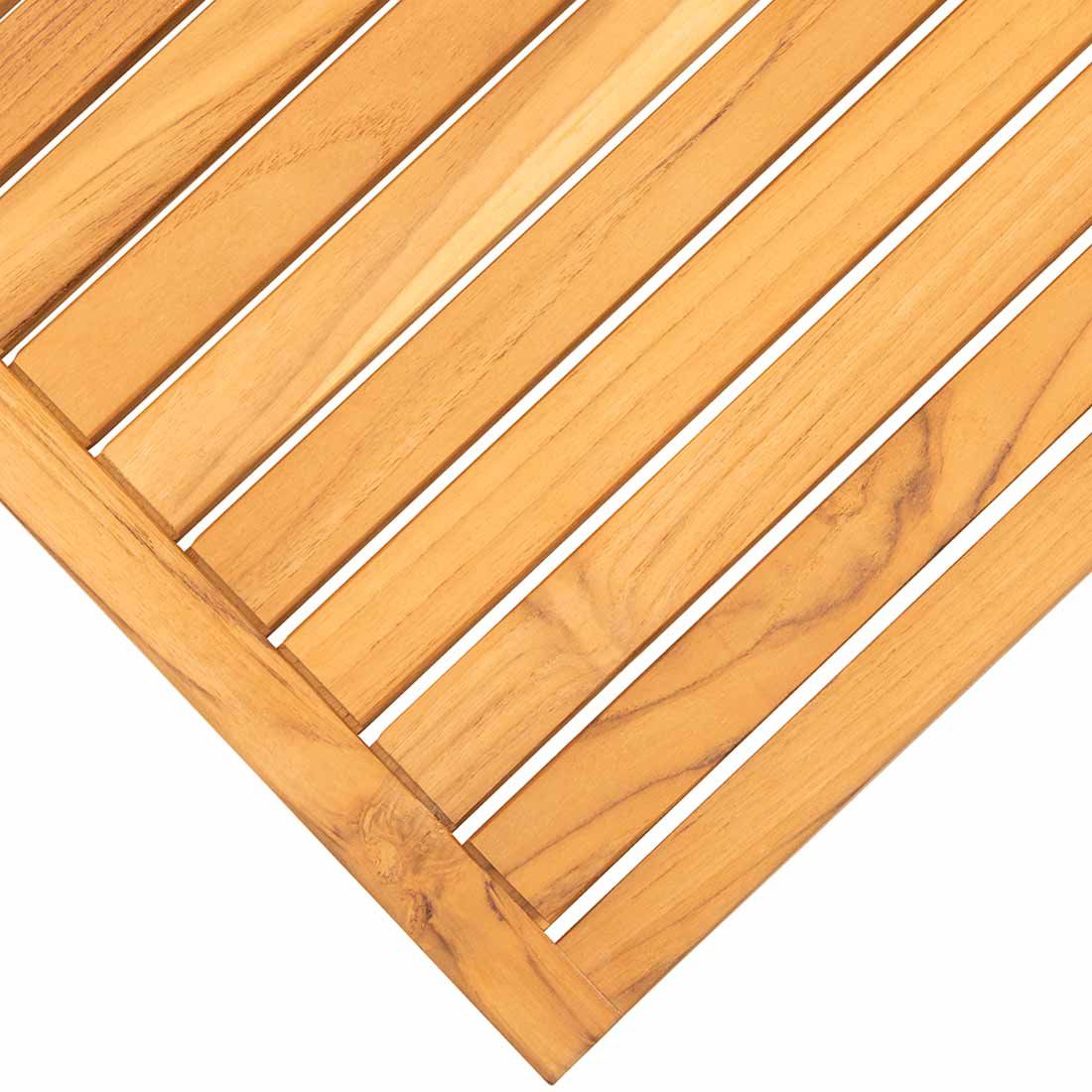 Loungebord Hawaii 2er-sett rustfritt stål/teak detalj av bordben