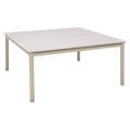 Loungebord Horizon 90x90 cm aluminium Duraboard forfra