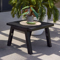 Loungebord Ibiza 60x60 cm plast antrasitt - Hartman forfra