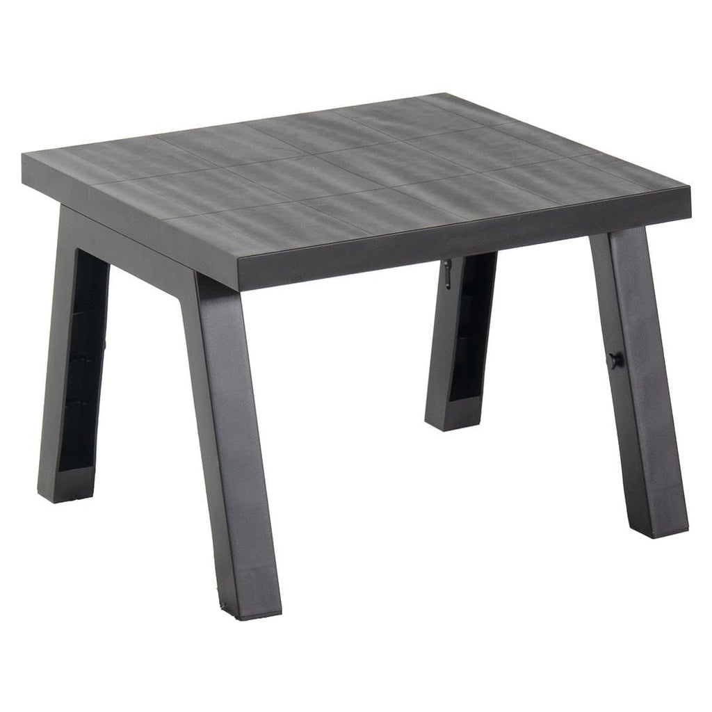 Loungebord Ibiza 60x60 cm plast antrasitt - Hartman bakside