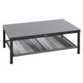 Loungebord Kansas 110x70 cm aluminium/glass foran