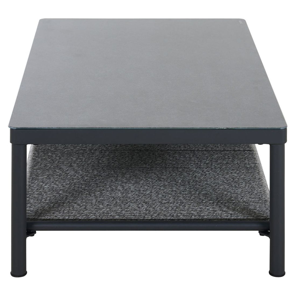 Loungebord Kansas 110x70 cm aluminium/glass fra siden