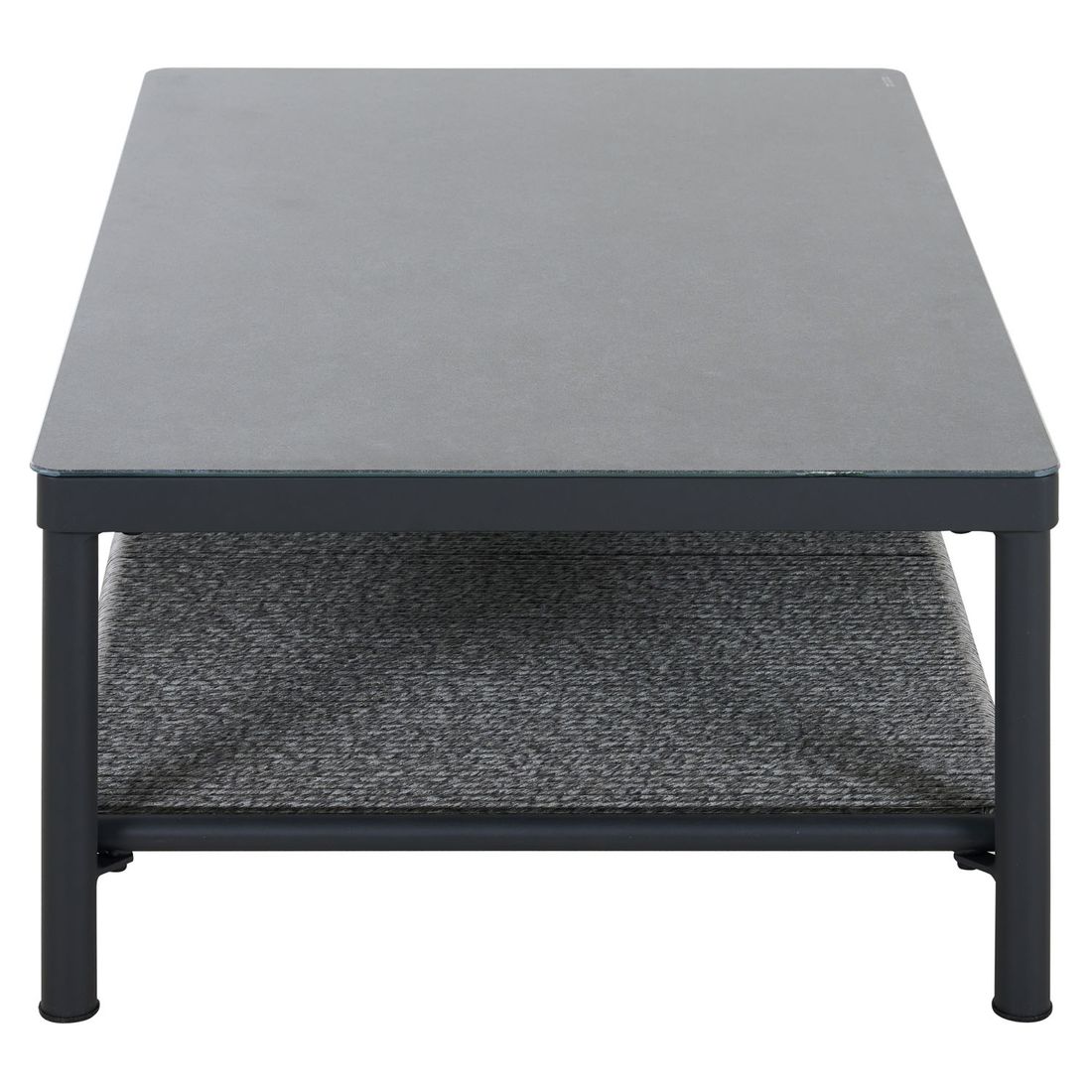 Loungebord Kansas 110x70 cm aluminium/glass fra siden