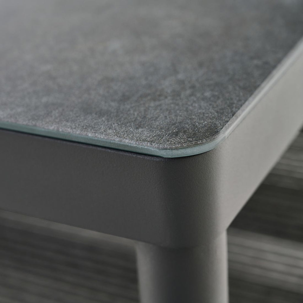Loungebord Kansas 75x75 cm aluminium/glasskeramikk produktvinkel