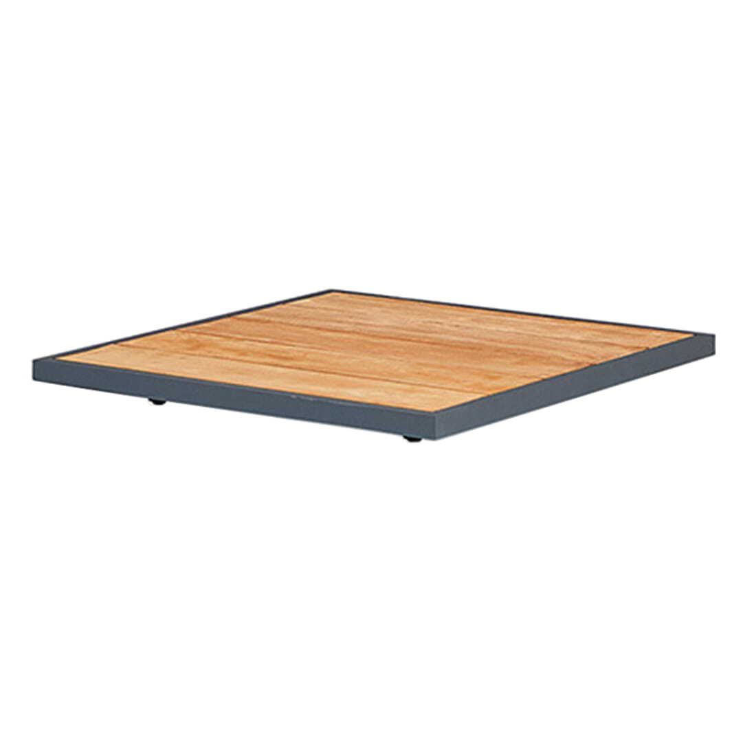 Loungebord Kota aluminium/teak 110x110 cm - Suns forfra