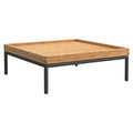 Loungebord Level 2 81x81 cm aluminium bambus bakside