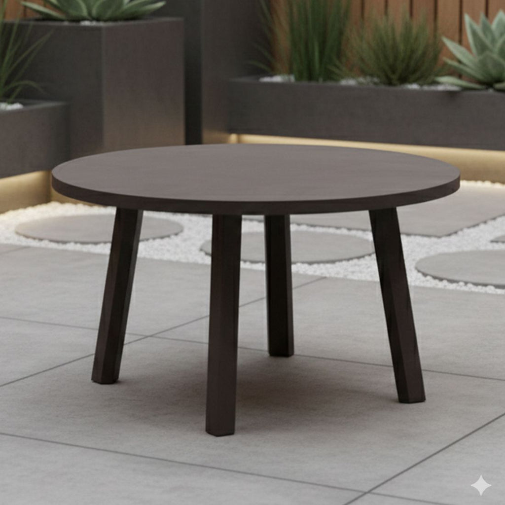 Loungebord Maximo Ø70 cm plast terra forfra