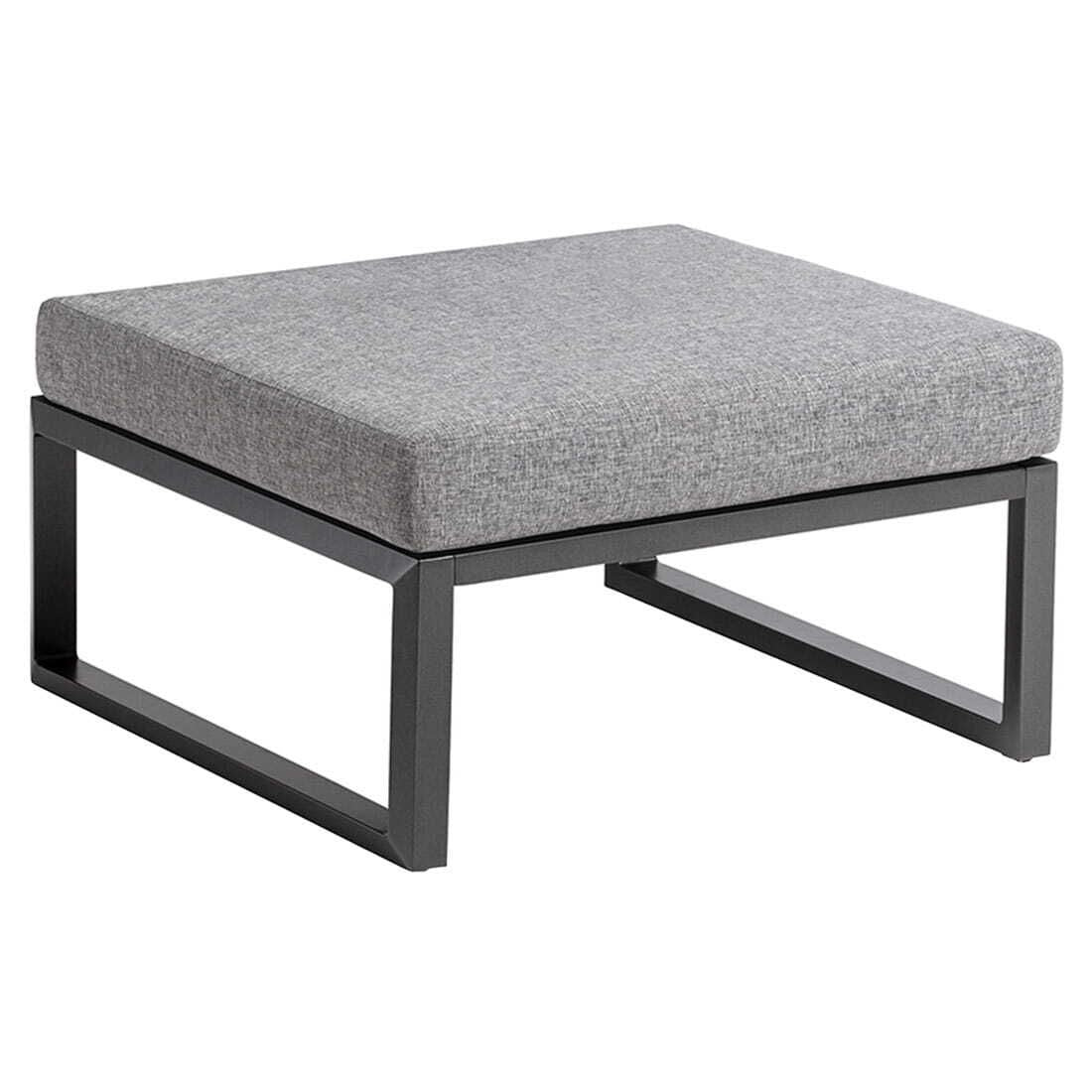 Nærbilde av bordplate på Loungebord Ocean Skid 75x75 cm aluminium/olefin