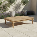 Loungebord Portofino resirkulert teak 120x80 cm forfra
