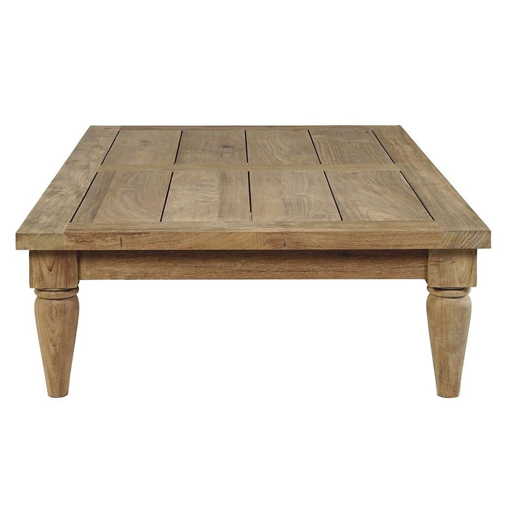 Montert Loungebord Portofino resirkulert teak 120x80 cm på terrasse