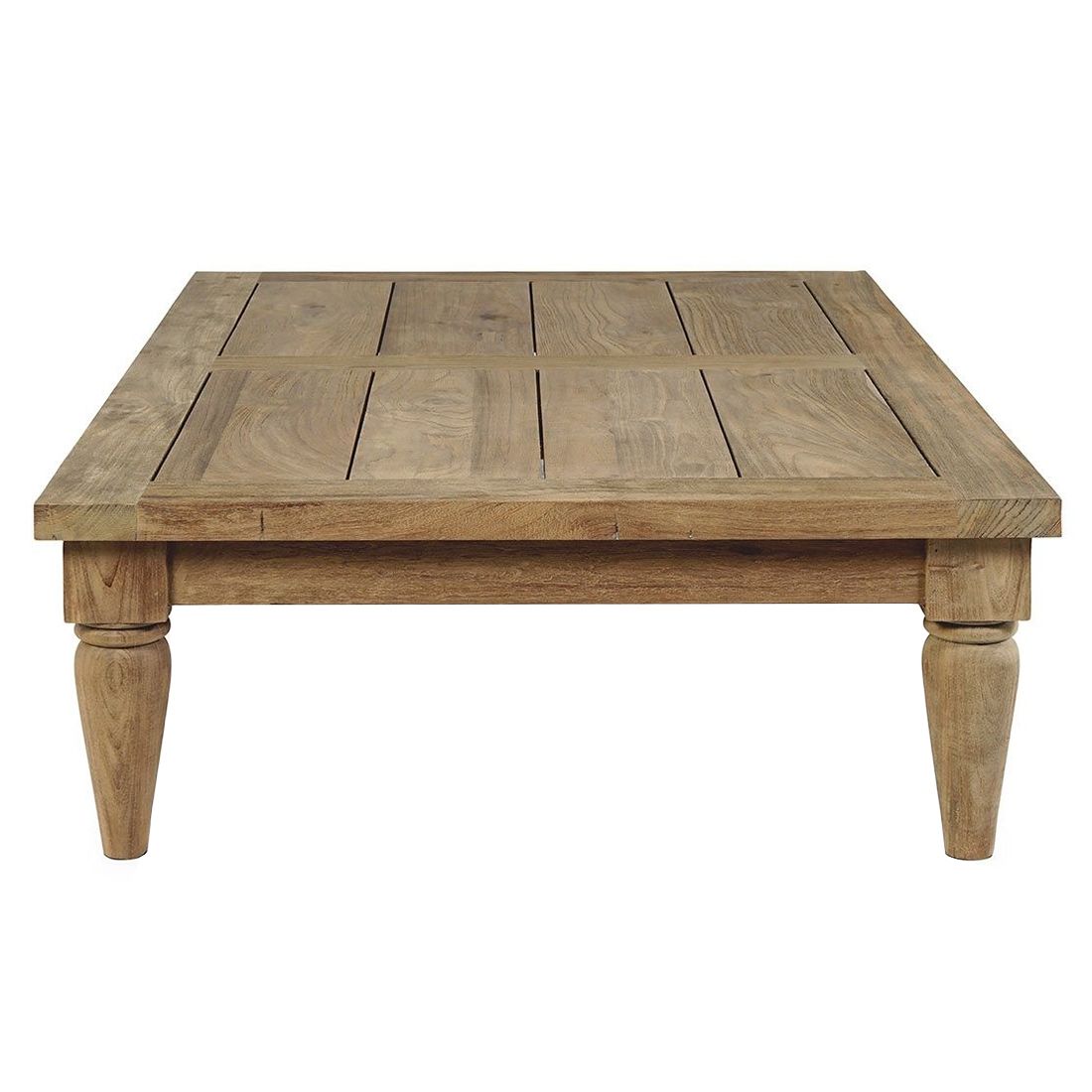 Montert Loungebord Portofino resirkulert teak 120x80 cm på terrasse