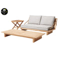 Loungebord Robinson 190x80 cm resirkulert teak detalj av treverk