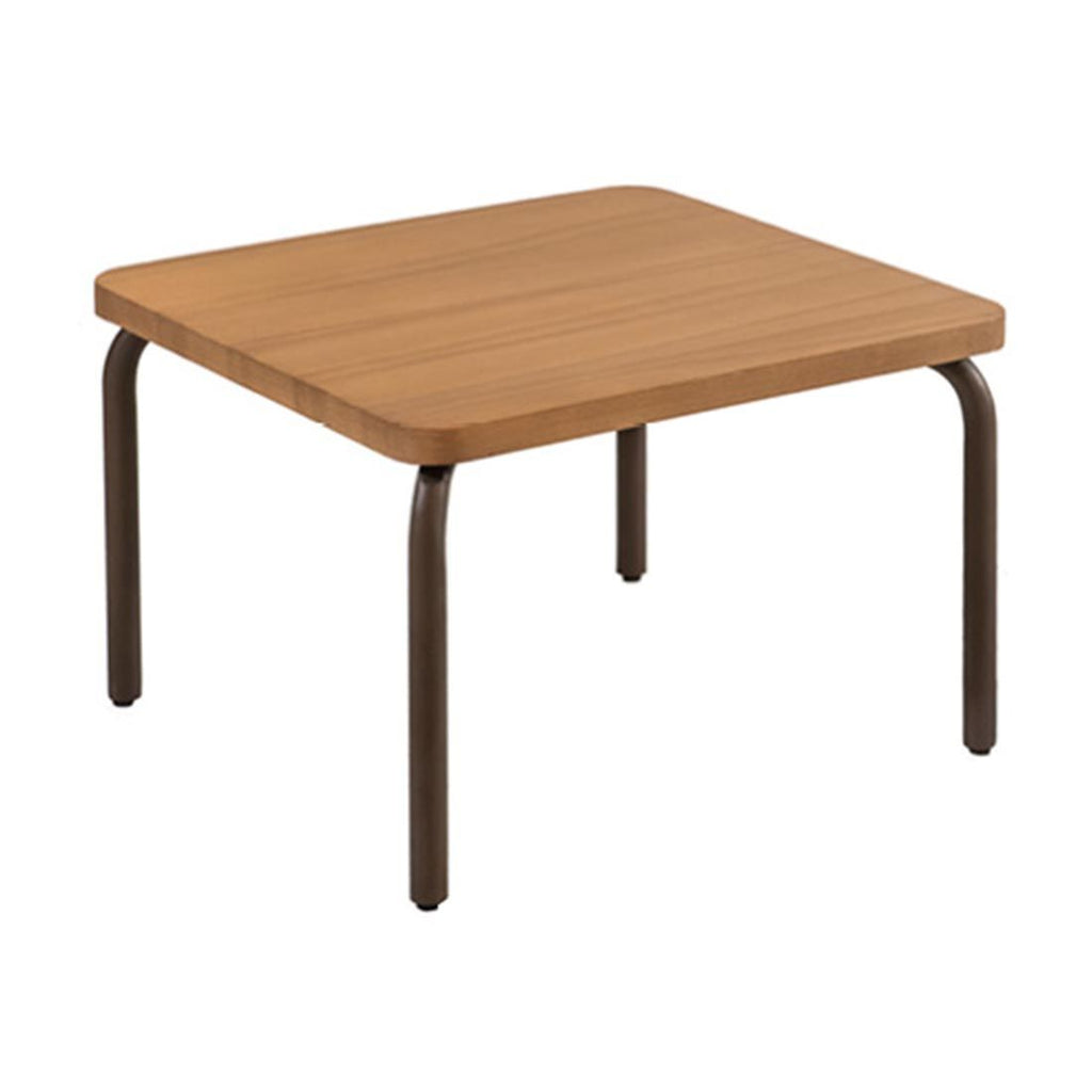 Loungebord Serengeti stål/Resysta 60x60 cm forfra