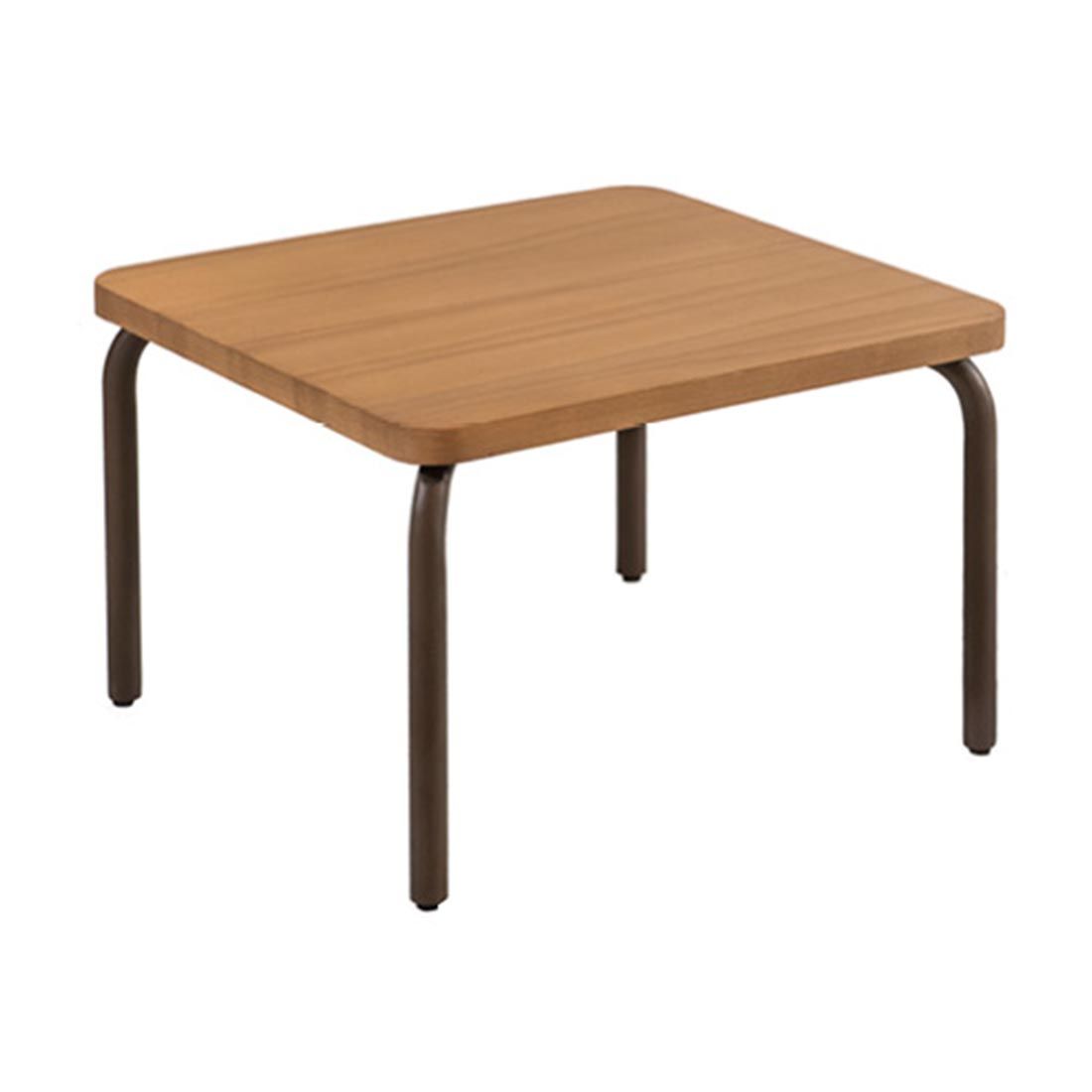 Loungebord Serengeti stål/Resysta 60x60 cm forfra
