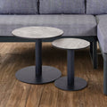 Loungebord-sett Pandora 2-deler aluminium HPL forfra