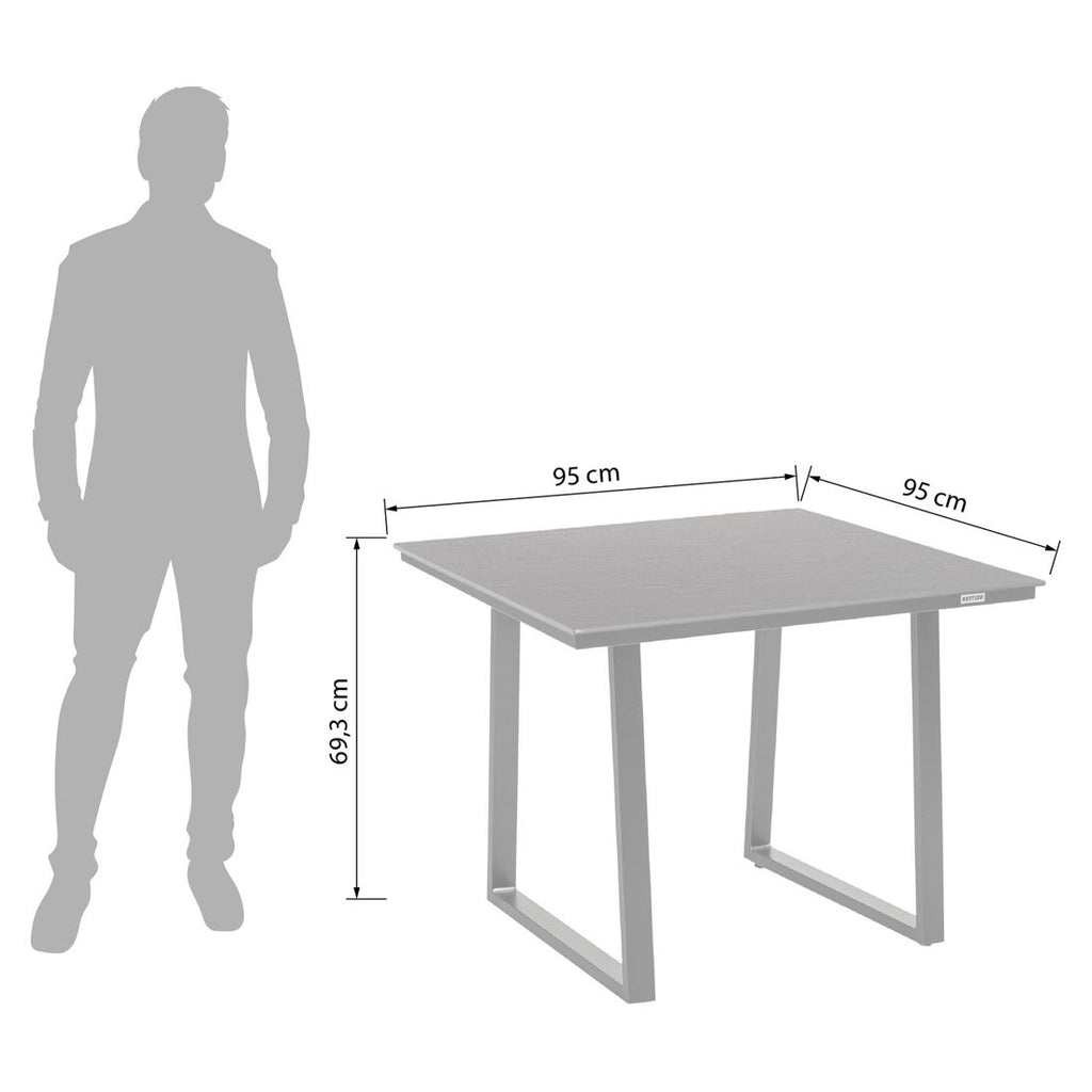 Detaljbilde av Loungebord Skate Low Dining aluminium HPL Kettler