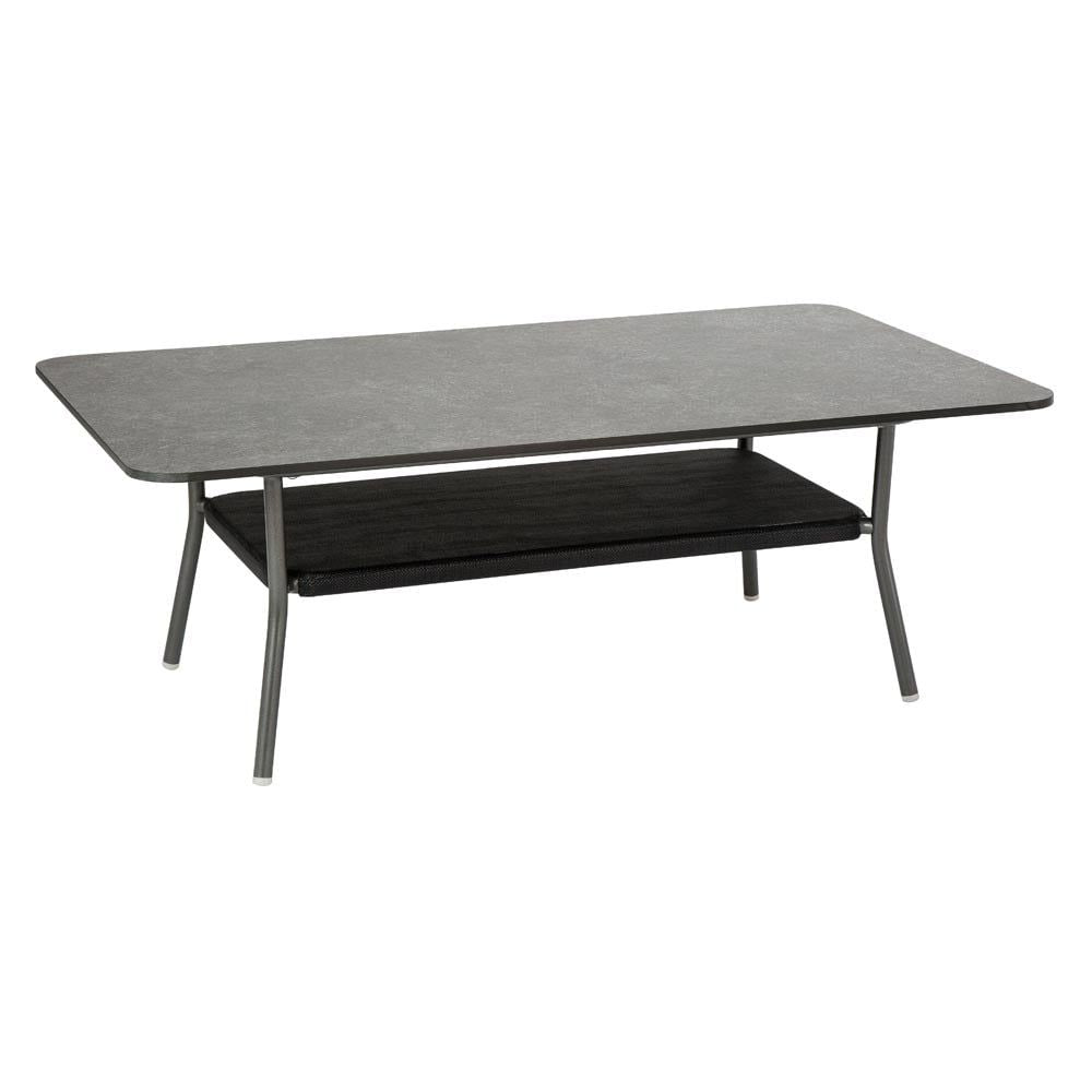 Loungebord Space 130x80 cm aluminium Silverstar bakside