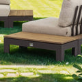Loungebord Sticks & More 87x44 cm aluminium/teak forfra