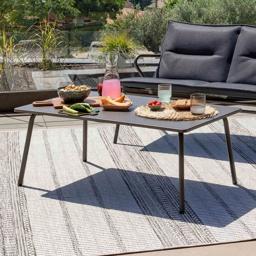 Loungebord Vence 102x59 cm stål - Lafuma forfra