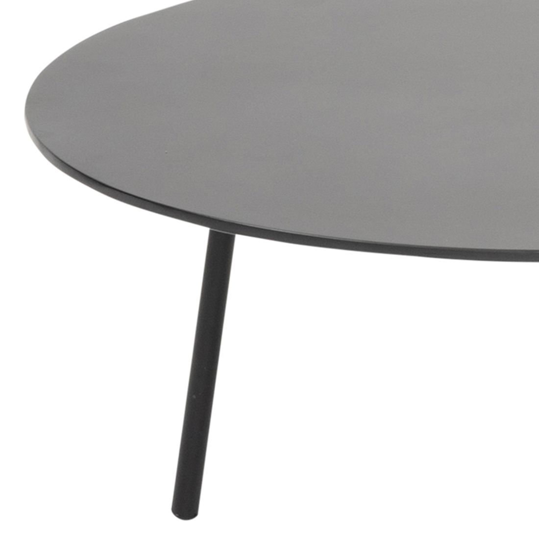 Loungebord Vienna Ø70 cm stål/fibersement montert i uterom