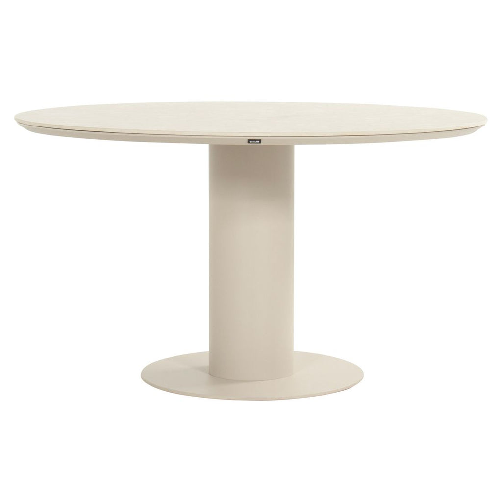 Montert Loungebord Zaragoza low dining Ø120 cm aluminium/keramikk - Hartman på terrasse