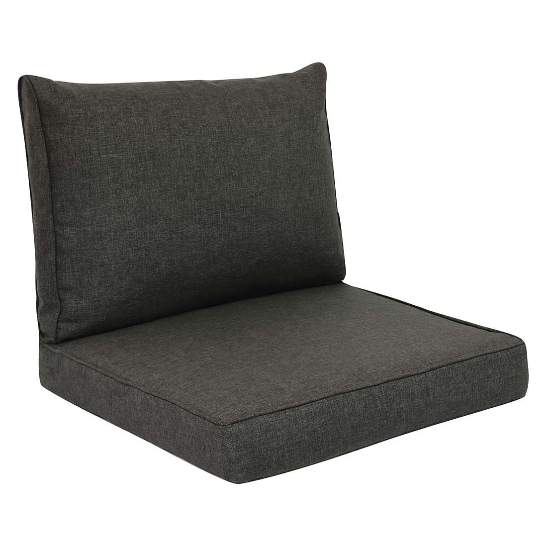 Loungepute 50 cm polypropylen grafittgrå - KETTtex forfra